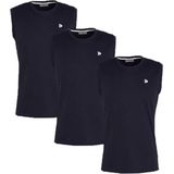 Donnay - Stan - T-shirt zonder Mouw - Navy - 3-Pack