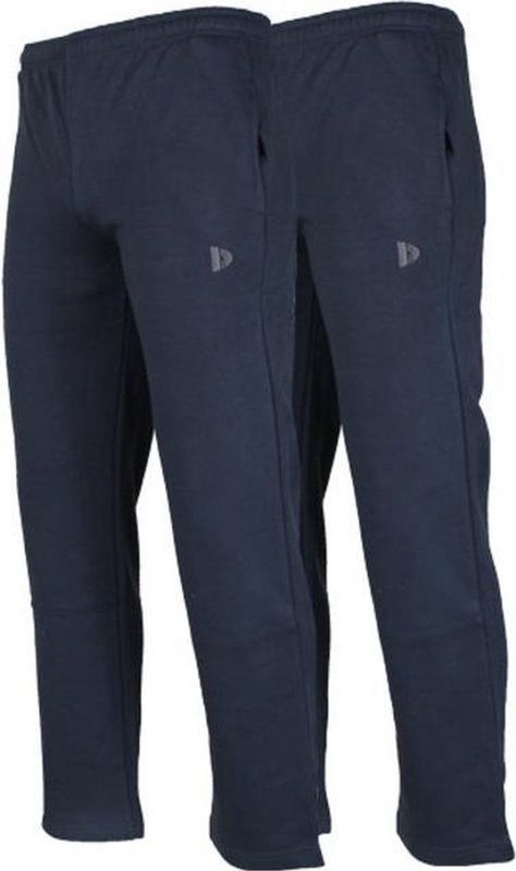 2-Pack Donnay - Joggingbroek rechte pijp (Wess) - Sportbroek - Heren - Navy (010)