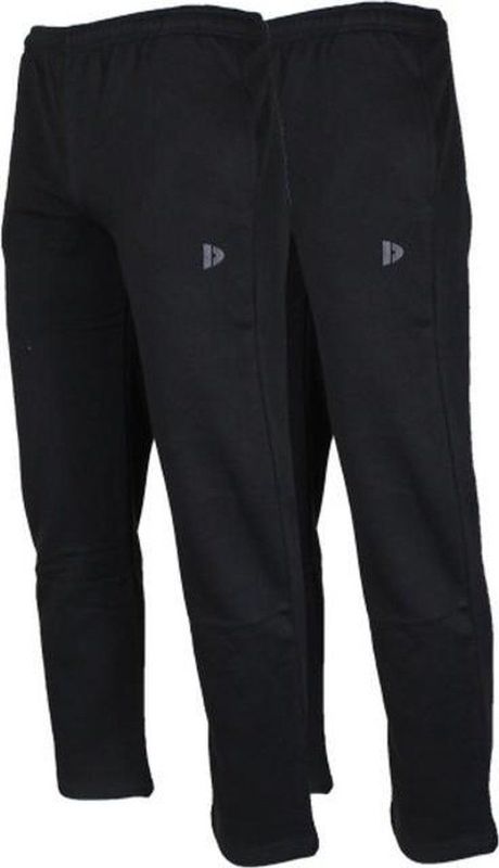 2-Pack Donnay - Joggingbroek rechte pijp (Wess) - Sportbroek - Heren - Black (020)