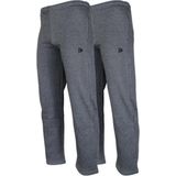 2-Pack Donnay - Joggingbroek rechte pijp (Wess) - Sportbroek - Heren - Charcoal-marl (037)