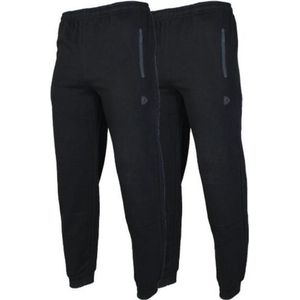 2-Pack Donnay - Joggingbroek met elastiek (Jack) - Sportbroek - Heren - Black (020)