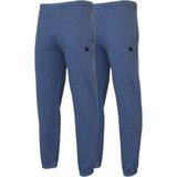 2-Pack Donnay - Joggingbroek met elastiek (Alec) - Sportbroek - Heren - Dark denim-marl (1394)
