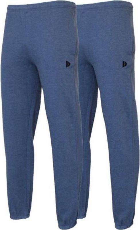 2-Pack Donnay - Joggingbroek met elastiek (Alec) - Sportbroek - Heren - Dark denim-marl (1394)