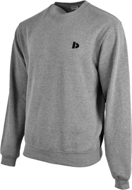 Donnay - Fleece Sweater ronde hals (Dean) - Sporttrui -Heren - Silver-marl (032)