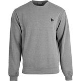Donnay Fleece sweater met ronde hals Ian - Junior - Silver marl (032)