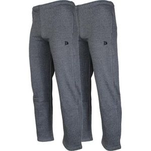 Donnay Donnay Heren -  2-Pack - Joggingbroek Nigel - Donkergrijs gemêleerd