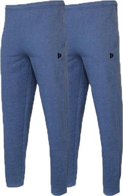 2-Pack Donnay Joggingbroek rechte pijp dunne kwaliteit - Sportbroek - Heren - Donkerblauw gemeleerd