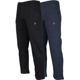 2-Pack Donnay - Joggingbroek rechte pijp (Wess) - Sportbroek - Heren - Black/Navy (919)