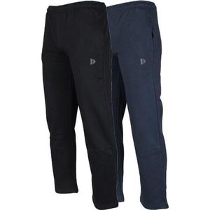 2-Pack Donnay - Joggingbroek rechte pijp (Wess) - Sportbroek - Heren - Black/Navy (919)