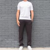 2-Pack Donnay - Joggingbroek rechte pijp (Wess) - Sportbroek - Heren - Charcoal-marl/Black (1030)