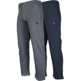 2-Pack Donnay - Joggingbroek rechte pijp (Wess) - Sportbroek - Heren - Charcoal-marl/Navy (1397)