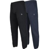 2-Pack Donnay - Joggingbroek met elastiek (Alec) - Sportbroek - Heren - Black/Navy (919)