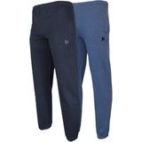 2-Pack Donnay Joggingbroek met boord - Sportbroek - Heren - Navy/Dark-blue marl