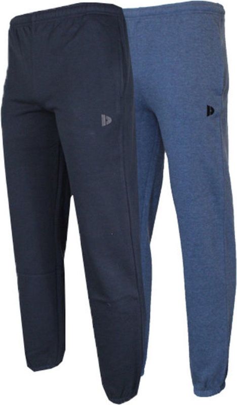 2-Pack Donnay Joggingbroek met boord - Sportbroek - Heren - Navy/Dark-blue marl