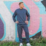 Donnay - Joggingbroek Alec - Sportbroek - Charcoal-marl/Dark blue-marl - 2-Pack