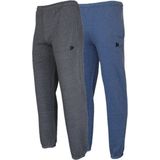 Donnay - Joggingbroek Alec - Sportbroek - Charcoal-marl/Dark blue-marl - 2-Pack