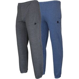 Donnay - Joggingbroek Alec - Sportbroek - Charcoal-marl/Dark blue-marl - 2-Pack