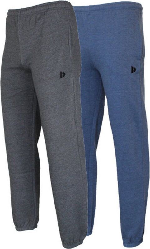 Donnay - Joggingbroek Alec - Sportbroek - Charcoal-marl/Dark blue-marl - 2-Pack