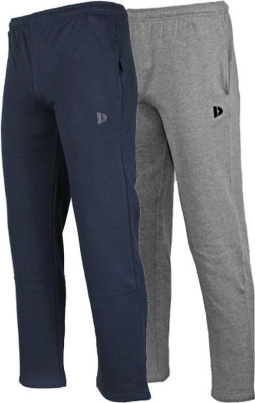 2-Pack Donnay - Joggingbroek rechte pijp (Wess) - Sportbroek - Heren - Navy/Silver-marl (256)