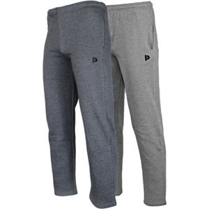 Donnay - Joggingbroek Wess - Charcoal-marl/Silver-marl - 2-Pack - Heren - Sportbroek