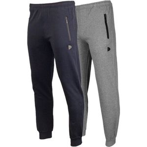 Donnay - Joggingbroek - Navy/Silver-marl - 2-Pack - Heren