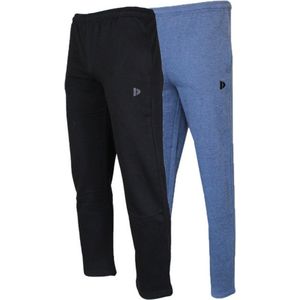 Donnay Donnay Heren -  2-Pack - Joggingbroek Nigel - Zwart & Donkerblauw