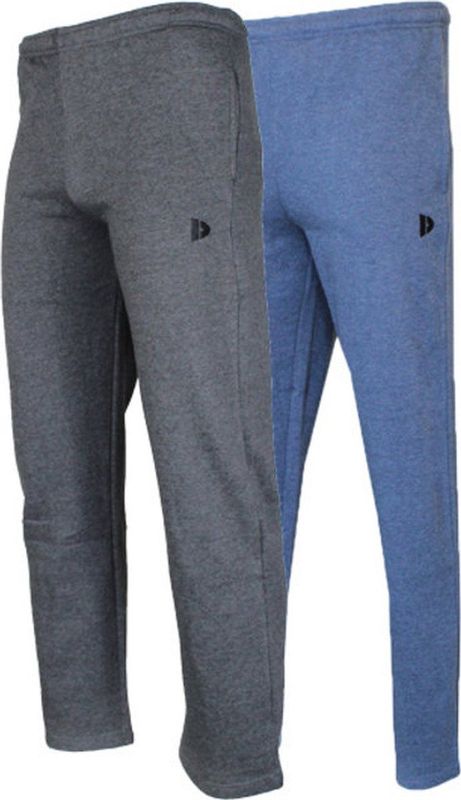 Donnay - Joggingbroek Nigel - Charcoal-marl/Dark denim-marl - 2-Pack - Heren