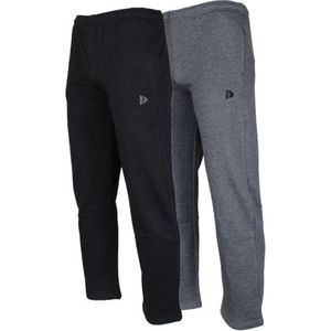 Donnay - Joggingbroek Nigel - Sportbroek - Charcoal/Black - 2-Pack