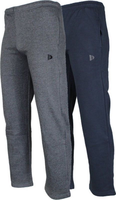 2-Pack Donnay Joggingbroek rechte pijp dunne kwaliteit - Sportbroek - Heren - Navy/Charcoal-marl