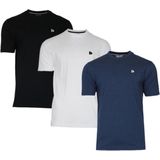Donnay - Vince - T-shirt - Zwart - 3-Pack - Heren