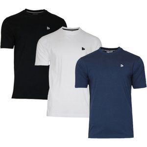 Donnay - Vince - T-shirt - Zwart - 3-Pack - Heren