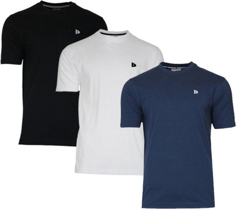 Donnay - Vince - T-shirt - Zwart - 3-Pack - Heren