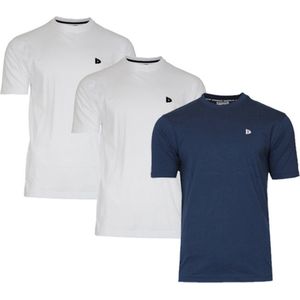 3-Pack Donnay T-Shirt (599008) - Sportshirt - Heren - White Navy White