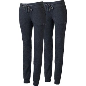 2-Pack Donnay - Joggingbroek met elastiek (Puck) - Sportbroek - Dames - Charcoal-marl (037)