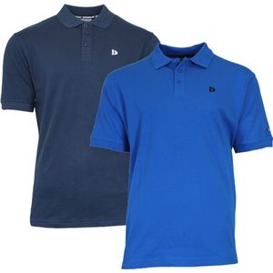 2-Pack Donnay - Polo (Noah) - Sportpolo - Heren - Navy Active blue (296)