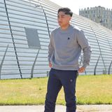 Donnay - Dean - Fleece Sweater - Silver-marl - 2-Pack