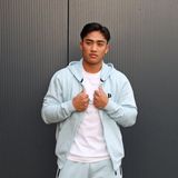 Donnay - Sweatvest met capuchon (Bruce) - Sportvest - Heren - Light Blue (025)