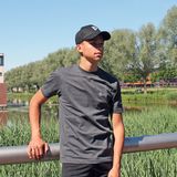 3-Pack Donnay T-shirt (599008) - Sportshirt - Heren - Navy Charcoal marl Active Blue