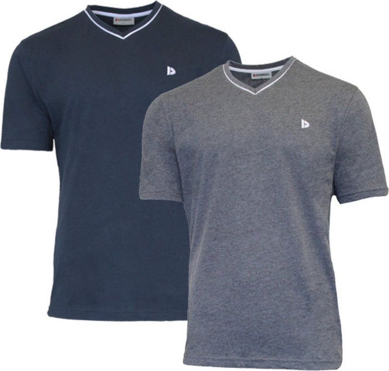 Donnay - Jason - T-shirt - Zwart - 100% Katoen