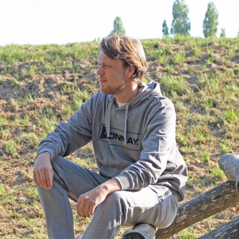 Donnay - Joggingbroek Sky - Sportbroek - Silver-marl/Charcoal-marl - 2-Pack