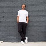 2-Pack Donnay - Joggingbroek rechte pijp (Wess) - Sportbroek - Heren - Black/Berry Red (463)