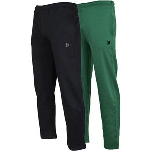 2-Pack Donnay - Joggingbroek rechte pijp (Wess) - Sportbroek - Heren - Forrest green/Navy (427)