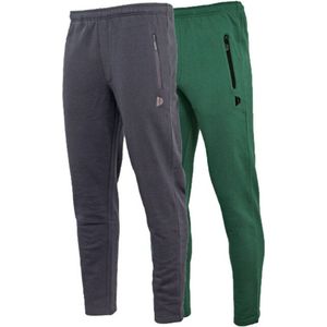2-Pack Donnay - Joggingbroek met rechte pijp (Sky) - Sportbroek - Heren - Forrest green/Navy (427)