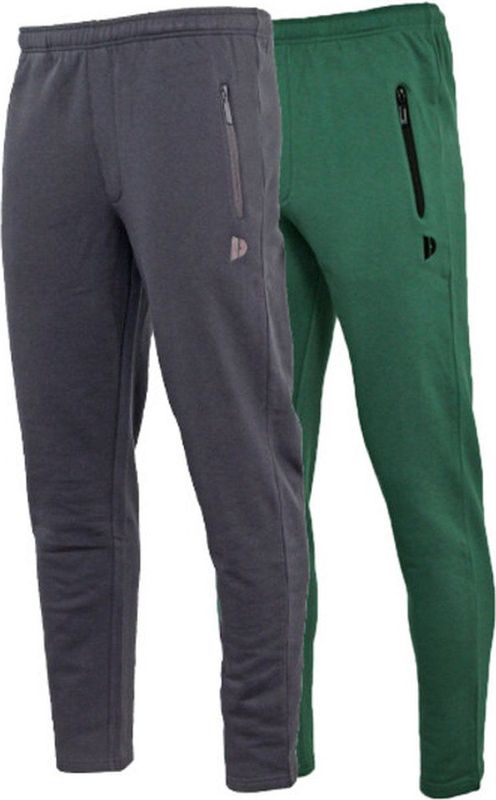 2-Pack Donnay - Joggingbroek met rechte pijp (Sky) - Sportbroek - Heren - Forrest green/Navy (427)