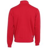 Donnay - Bryan - Sweater zonder Capuchon - Charcoal-marl/Berry Red - 2-Pack
