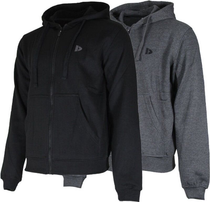 Donnay - Bruce - Sweatvest - Charcoal marl/Black - 2-Pack