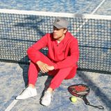 2-Pack Donnay - Sweatvest met capuchon (Bruce) - Sportvest - Heren - Charcoal-marl/Berry red (298)