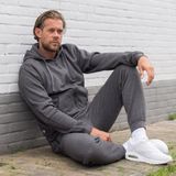 Donnay - Bruce - Sweatvest met Capuchon - Charcoal-marl/Silver-marl