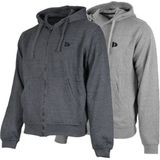 Donnay - Bruce - Sweatvest met Capuchon - Charcoal-marl/Silver-marl