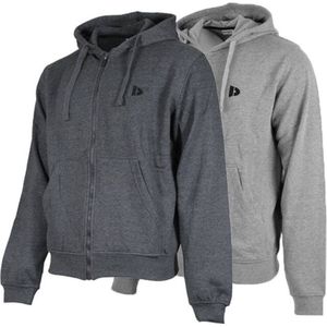 Donnay - Bruce - Sweatvest met Capuchon - Charcoal-marl/Silver-marl